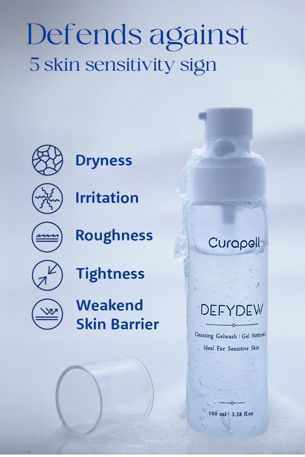 Curapell Defy Dew Gelwash for acne-prone skin